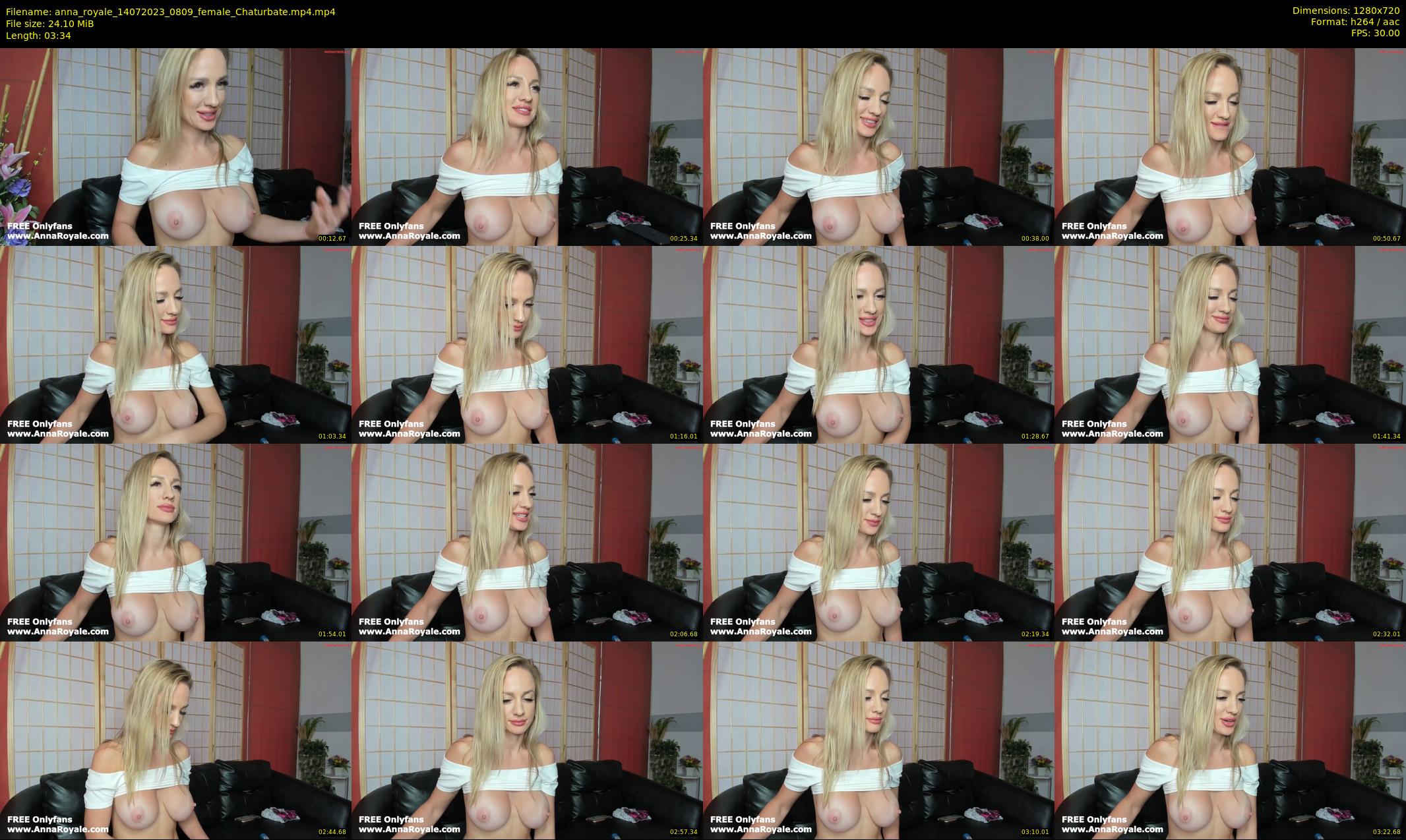 anna_royale — 4 minute Chaturbate female cam show recording, 720p, Jul 14, 2023