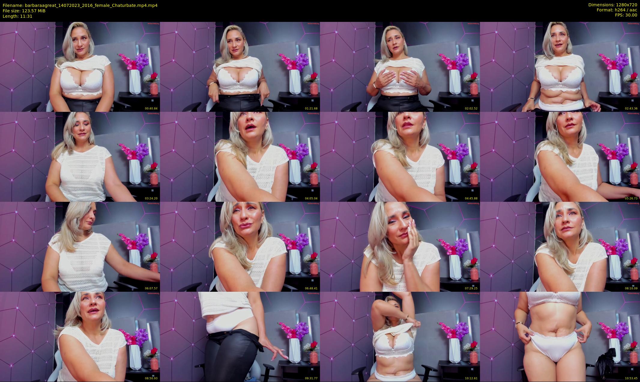 barbaraagreat — 12 minute Chaturbate female cam show recording, 720p, Jul 14, 2023