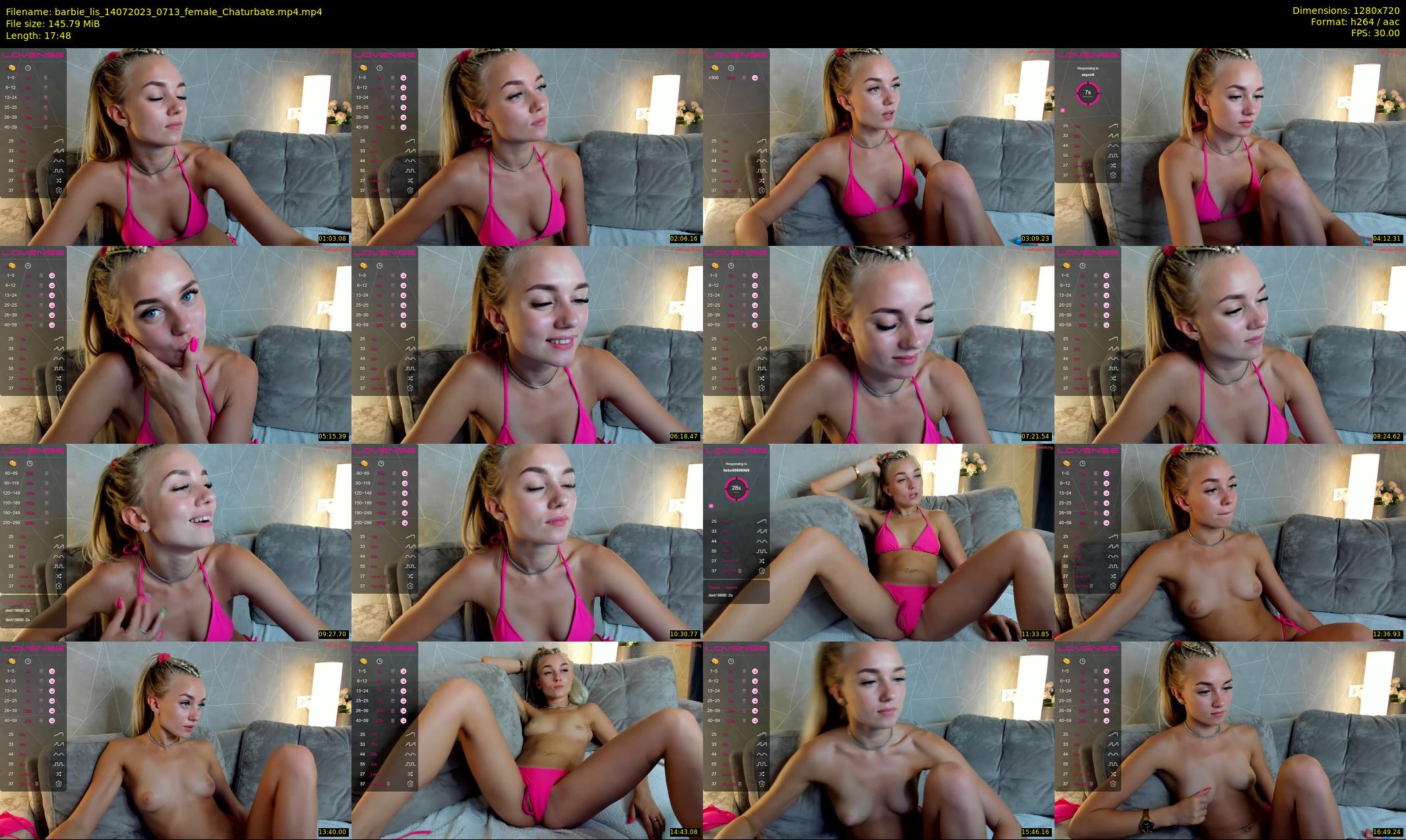 barbie_lis — 18 minute Chaturbate female cam show recording, 720p, Jul 14, 2023