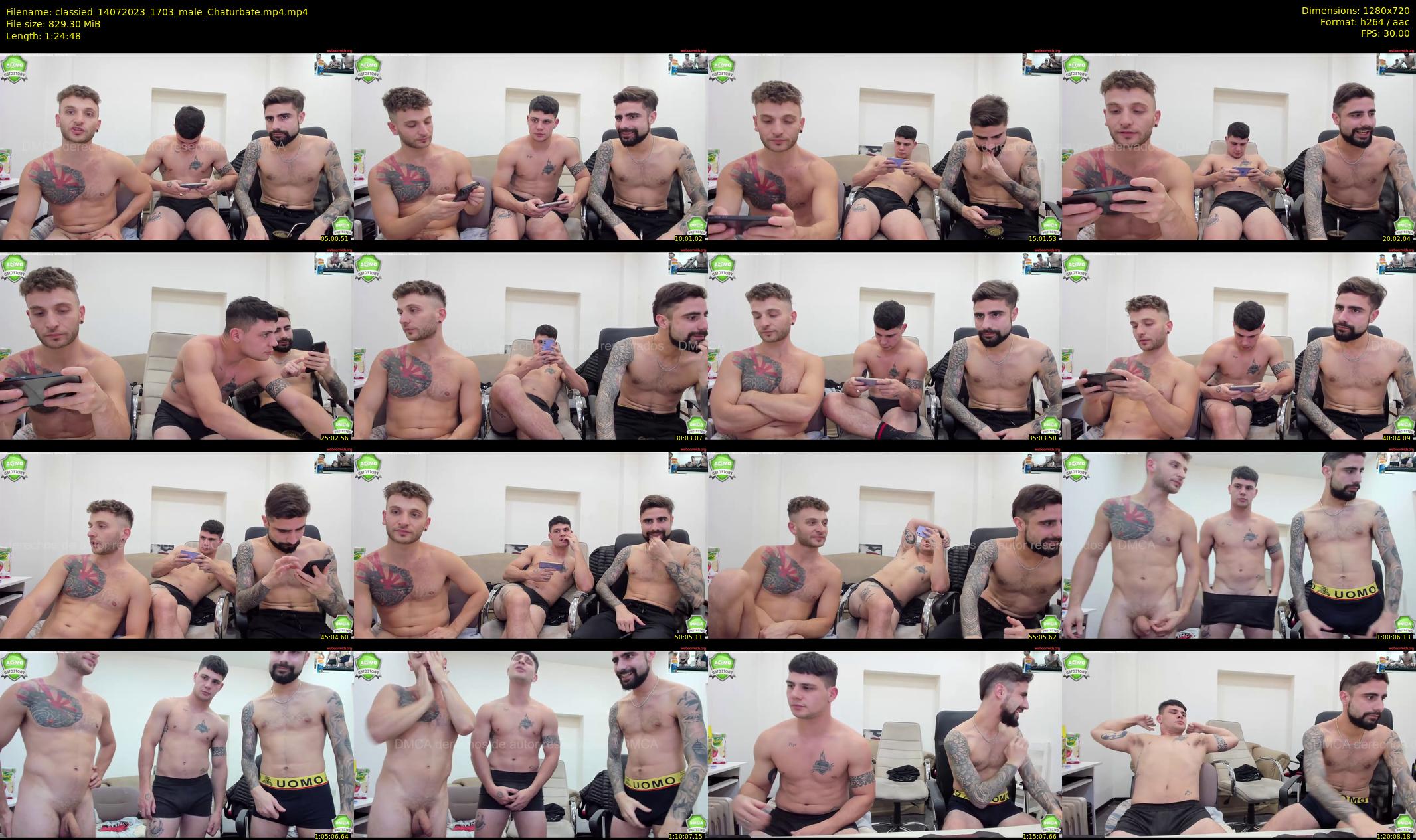 classied — 85 minute Chaturbate male cam show recording, 720p, Jul 14, 2023