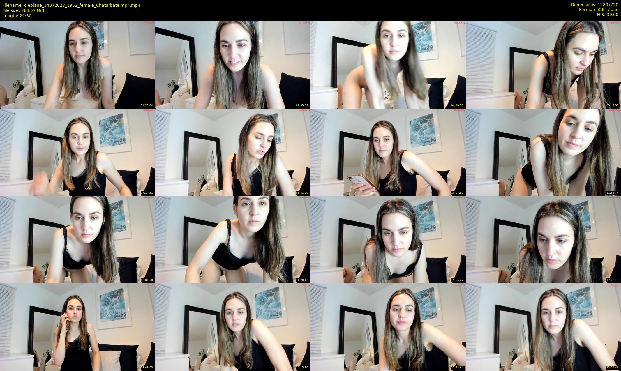 cleolane — 25 minute Chaturbate female cam show recording, 720p, Jul 14, 2023