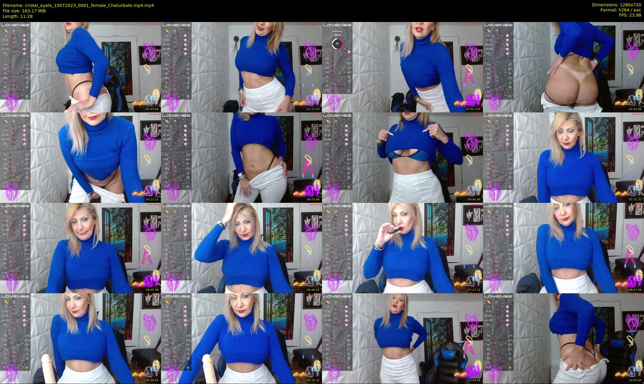 cristal_ayala — 12 minute Chaturbate female cam show recording, 720p, Jul 15, 2023