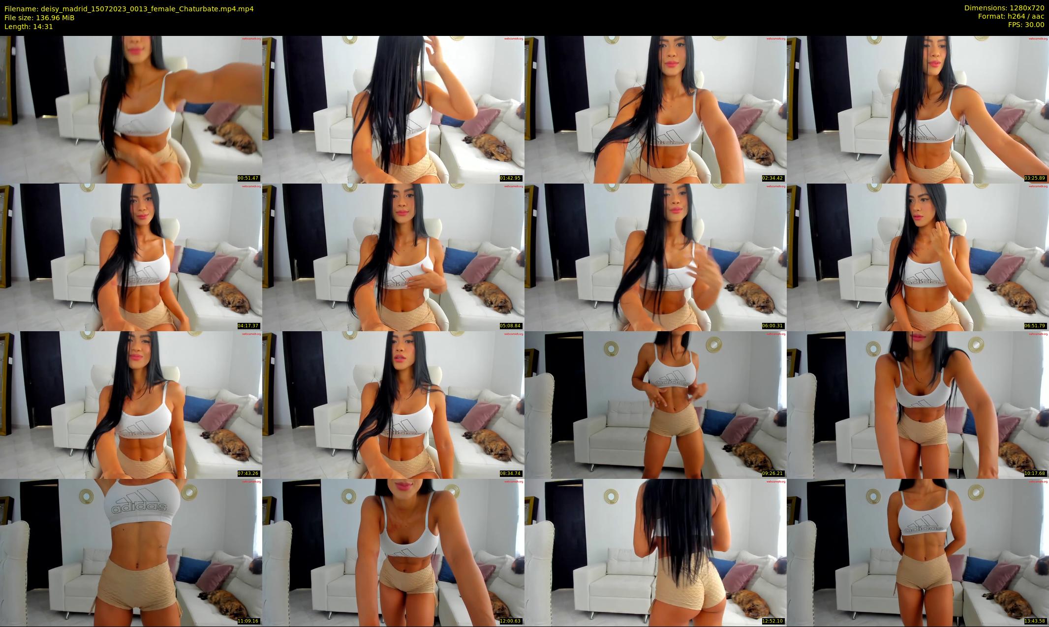 deisy_madrid — 15 minute Chaturbate female cam show recording, 720p, Jul 15, 2023