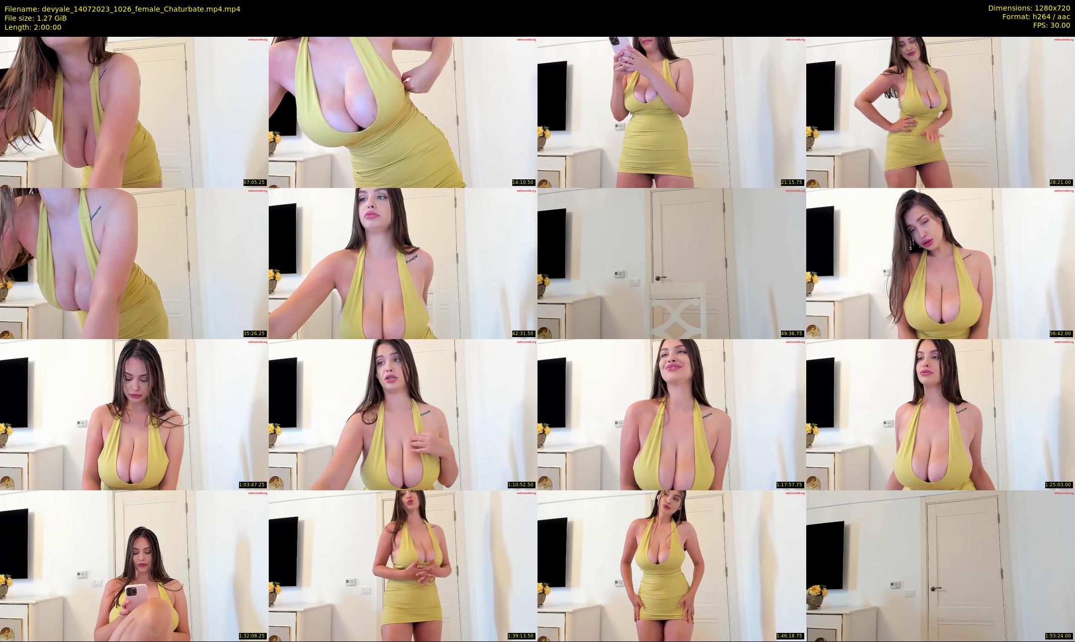 devyale — 120 minute Chaturbate female cam show recording, 720p, Jul 14, 2023