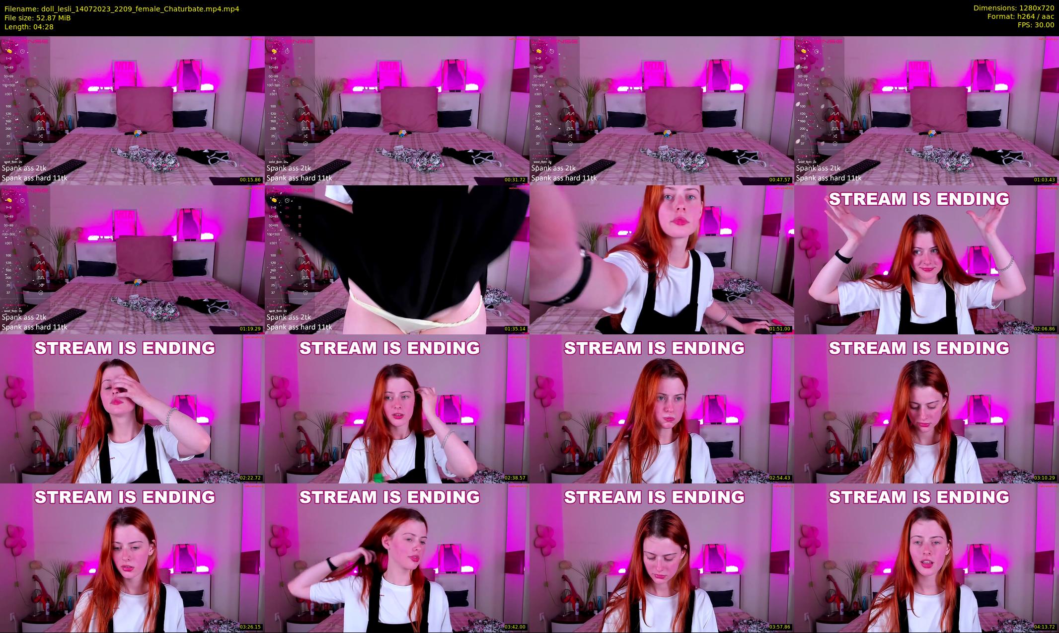doll_lesli — 5 minute Chaturbate female cam show recording, 720p, Jul 14, 2023