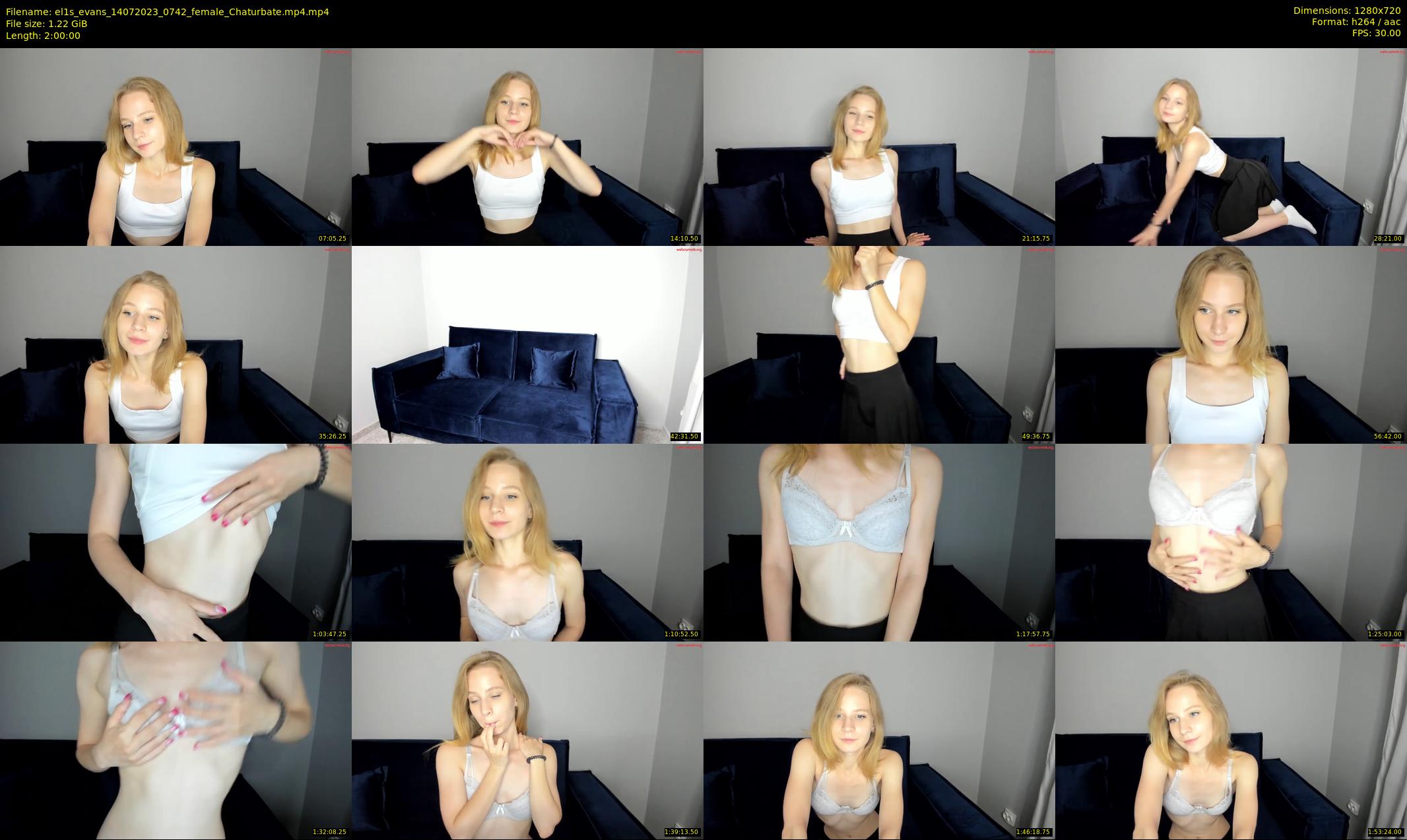 el1s_evans — 120 minute Chaturbate female cam show recording, 720p, Jul 14, 2023