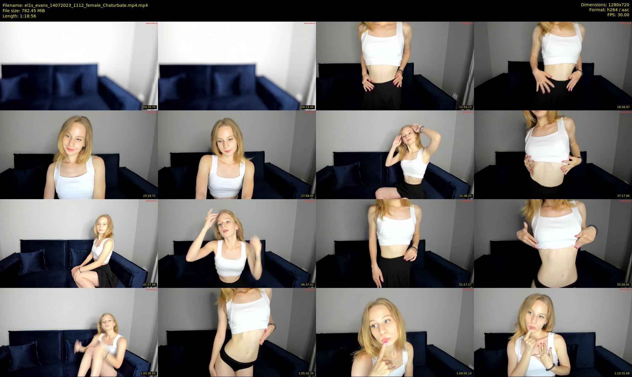 el1s_evans — 79 minute Chaturbate female cam show recording, 720p, Jul 14, 2023