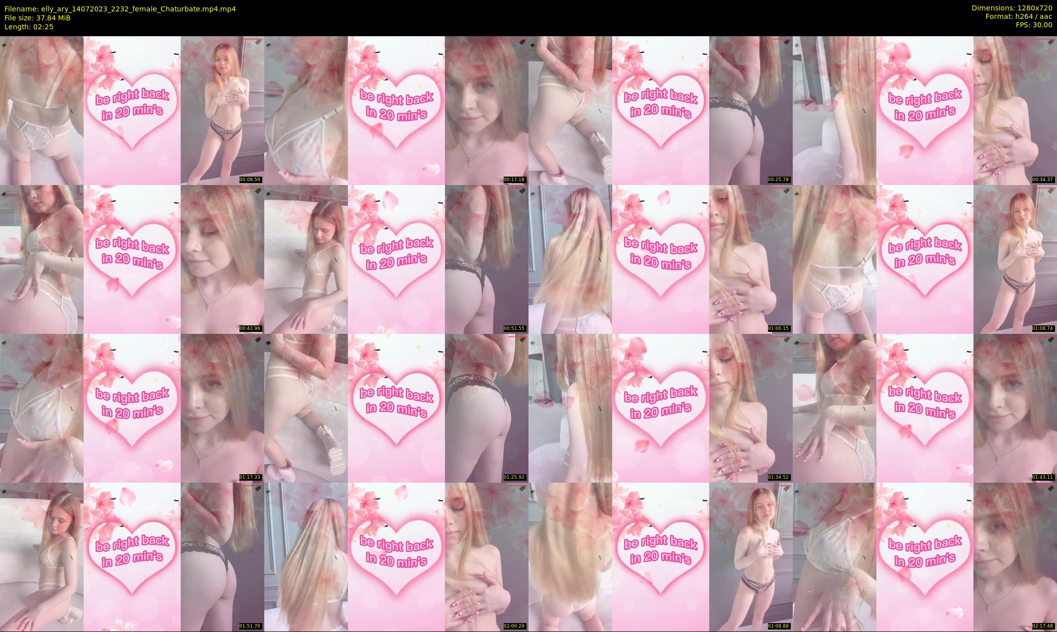 elly_ary — 3 minute Chaturbate female cam show recording, 720p, Jul 14, 2023