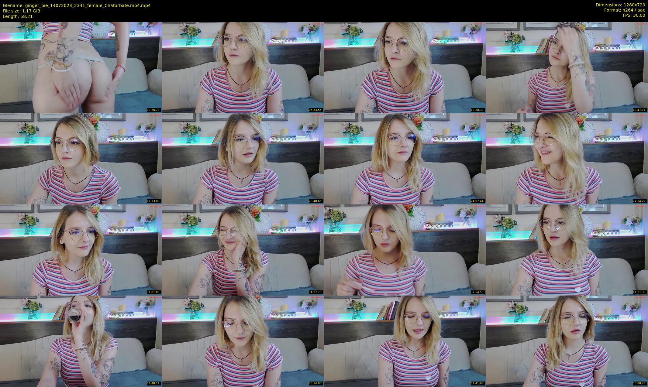 ginger_pie — 59 minute Chaturbate female cam show recording, 720p, Jul 14, 2023