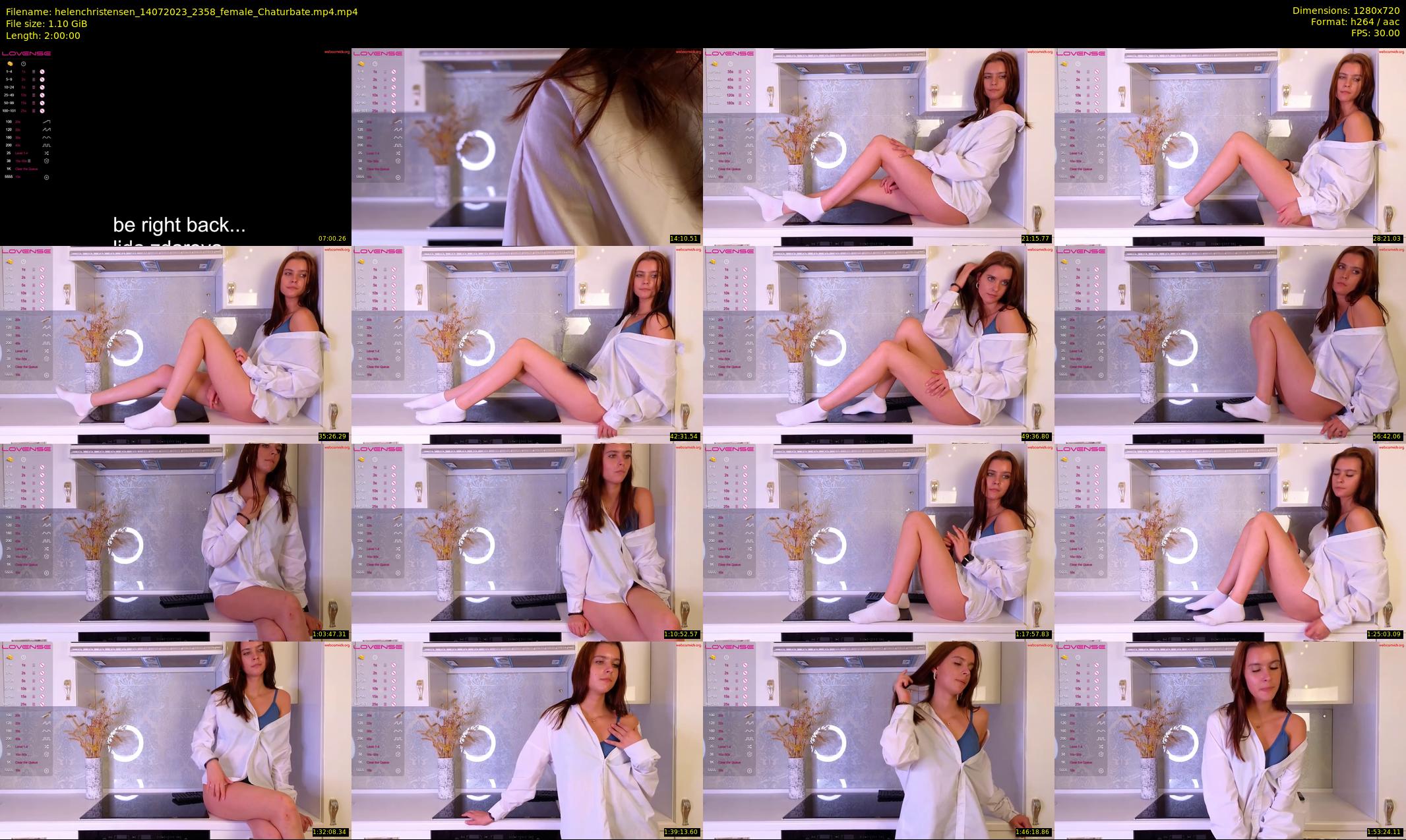 helenchristensen — 120 minute Chaturbate female cam show recording, 720p, Jul 14, 2023