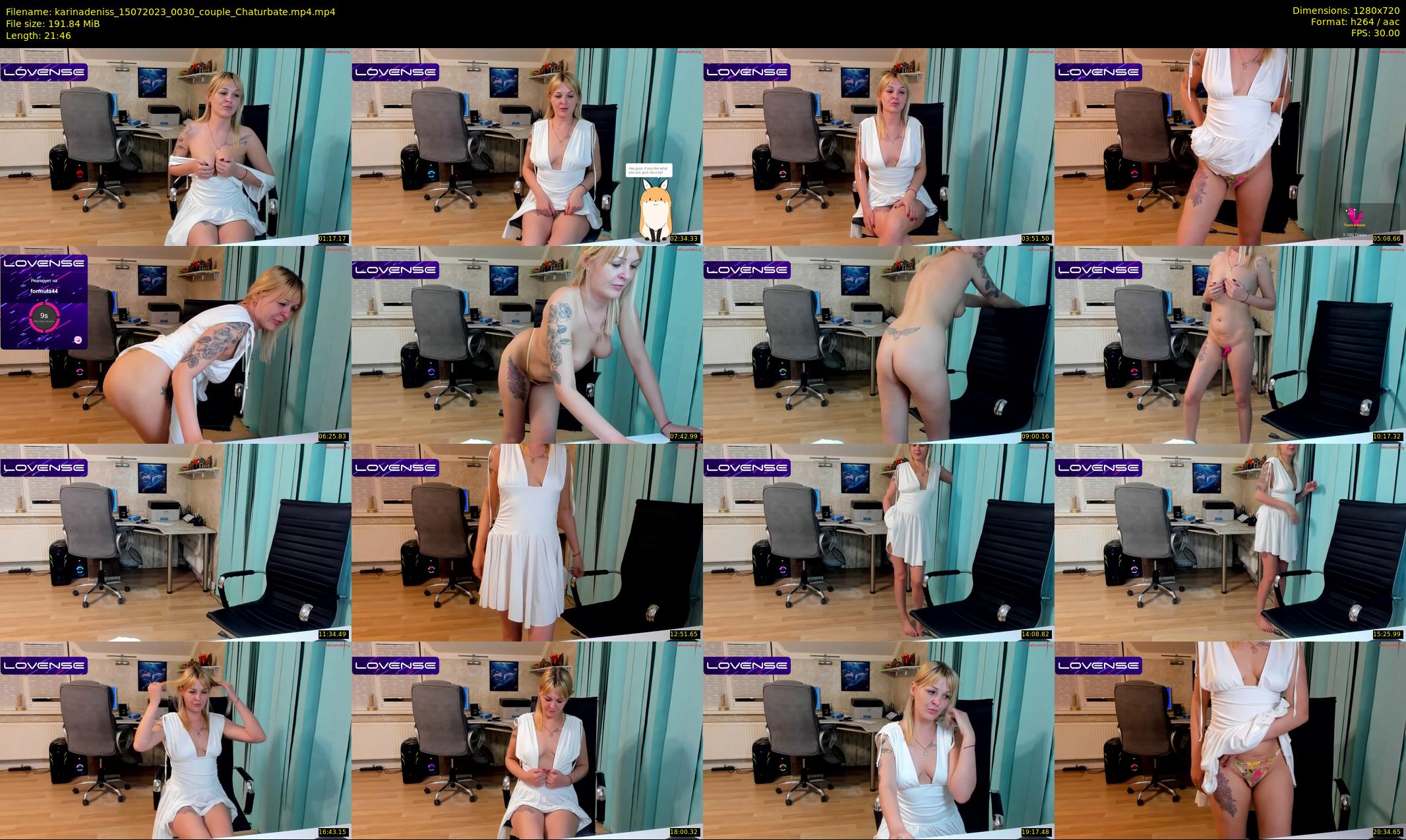 karinadeniss — 22 minute Chaturbate couple cam show recording, 720p, Jul 15, 2023