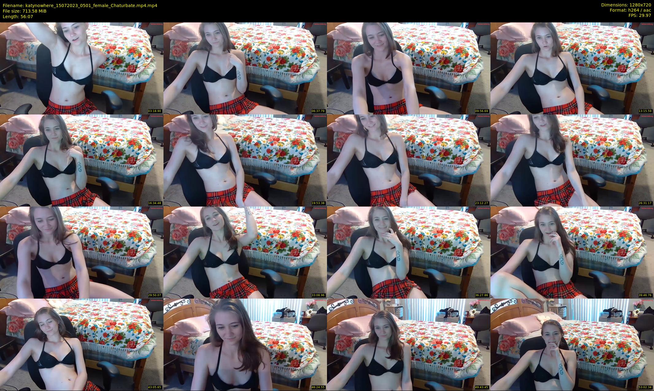 katynowhere — 57 minute Chaturbate female cam show recording, 720p, Jul 15, 2023