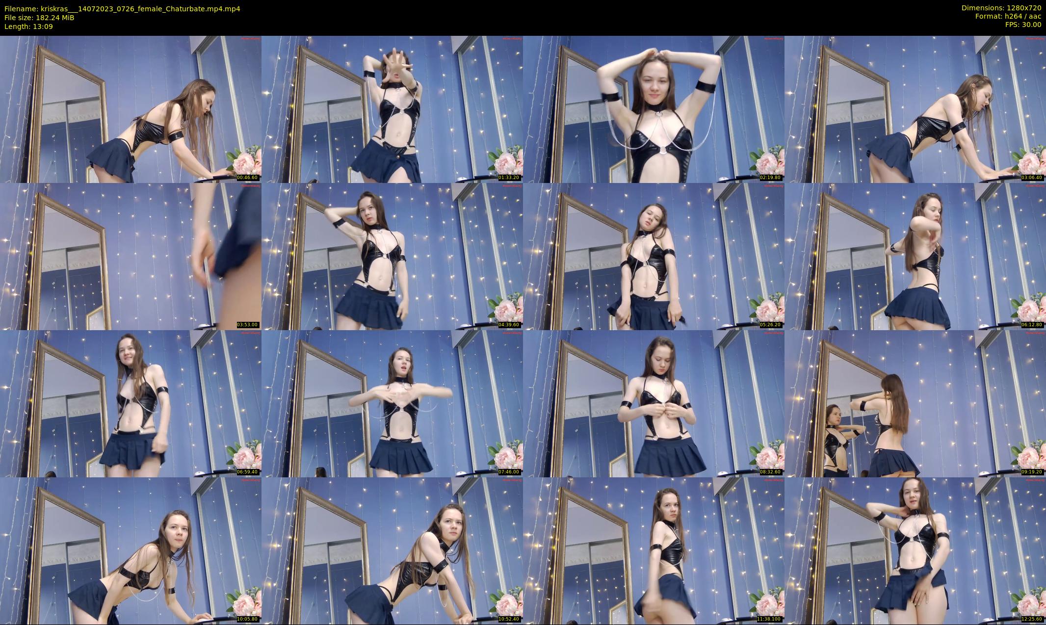kriskras__ — 14 minute Chaturbate female cam show recording, 720p, Jul 14, 2023