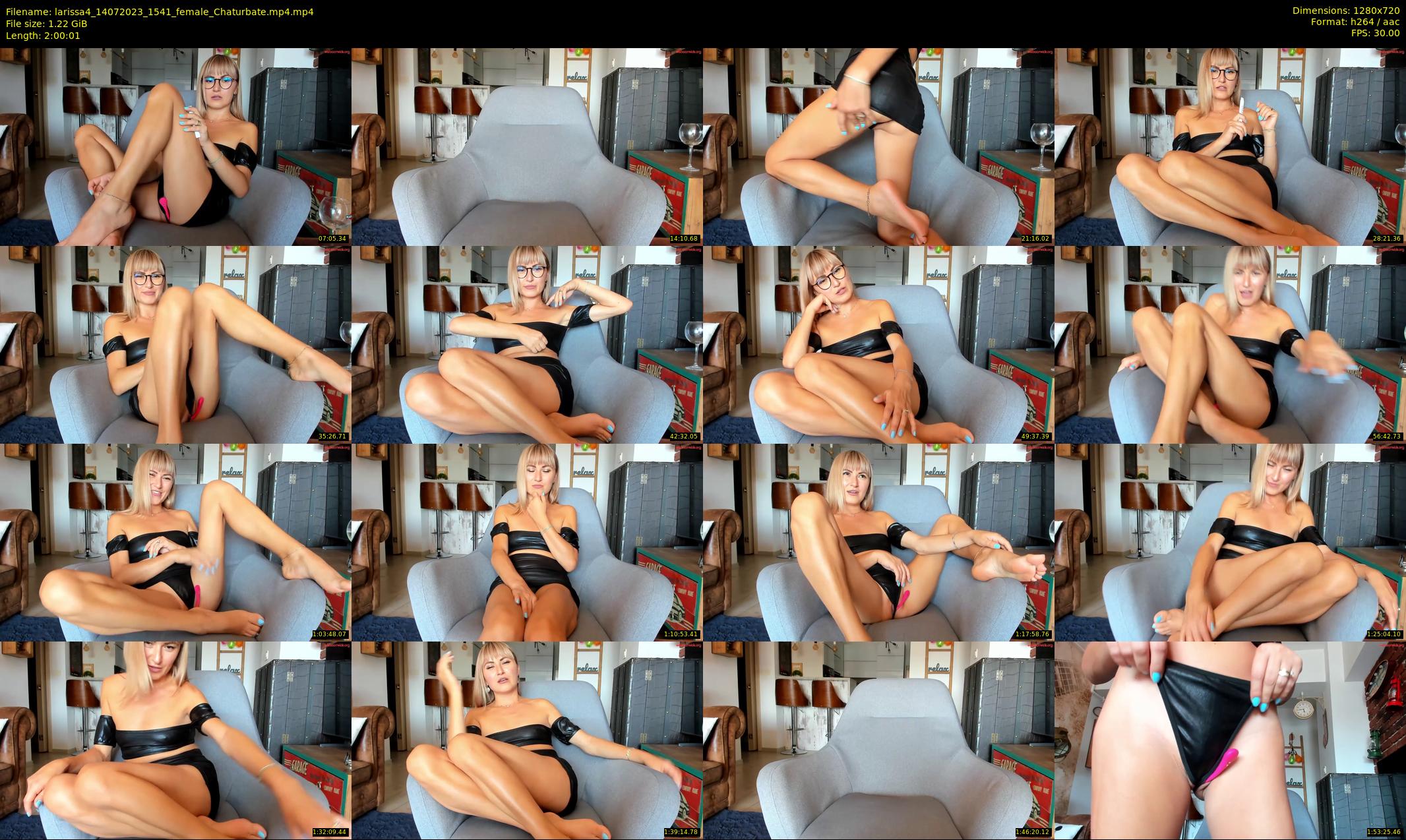 larissa4 — 121 minute Chaturbate female cam show recording, 720p, Jul 14, 2023