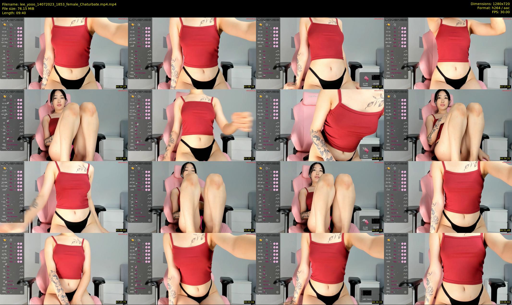 lee_yooo — 10 minute Chaturbate female cam show recording, 720p, Jul 14, 2023