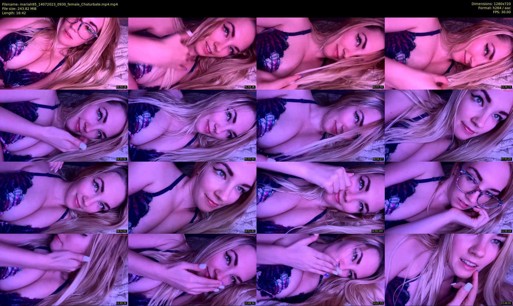 mariah95 — 17 minute Chaturbate female cam show recording, 720p, Jul 14, 2023