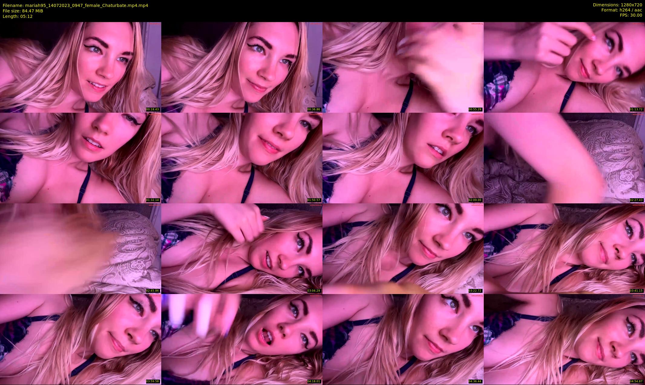 mariah95 — 6 minute Chaturbate female cam show recording, 720p, Jul 14, 2023