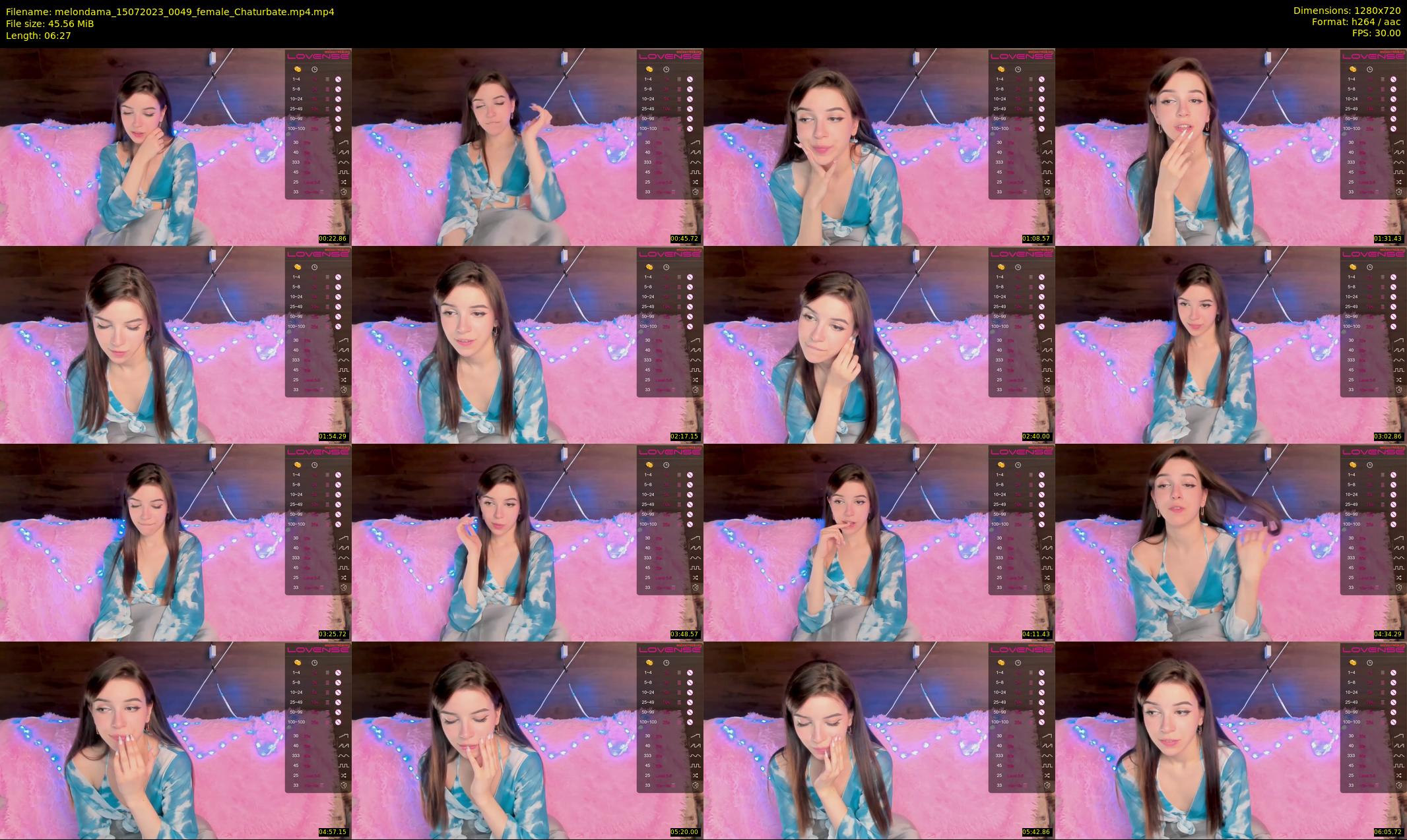 melondama — 7 minute Chaturbate female cam show recording, 720p, Jul 15, 2023