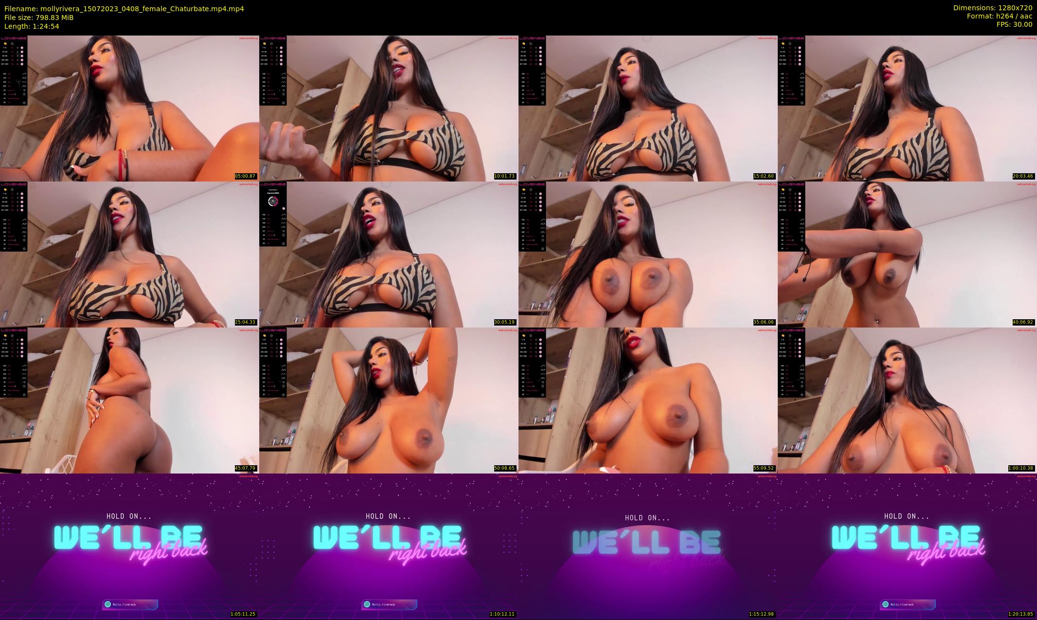 mollyrivera — 85 minute Chaturbate female cam show recording, 720p, Jul 15, 2023