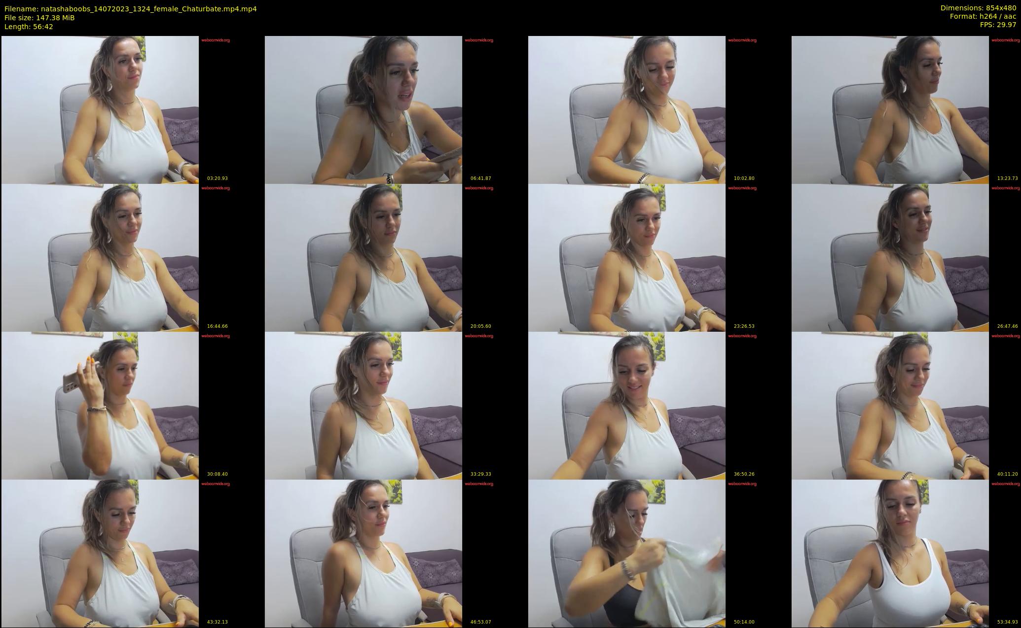 natashaboobs — 57 minute Chaturbate female cam show recording, 480p, Jul 14, 2023