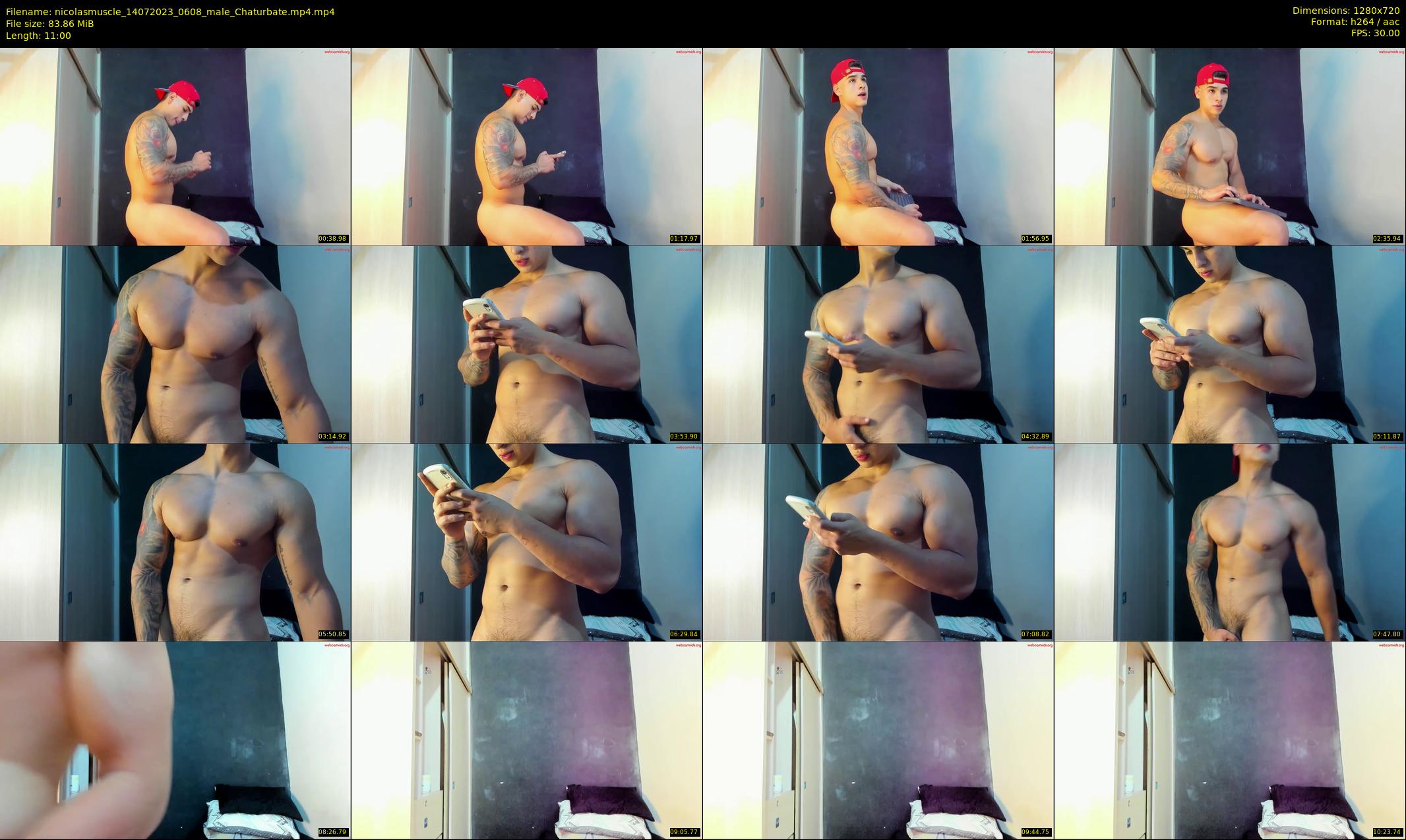 nicolasmuscle — 11 minute Chaturbate male cam show recording, 720p, Jul 14, 2023