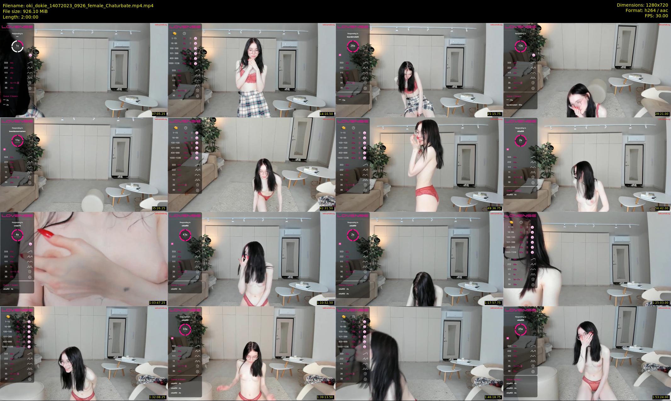 oki_dokie — 120 minute Chaturbate female cam show recording, 720p, Jul 14, 2023