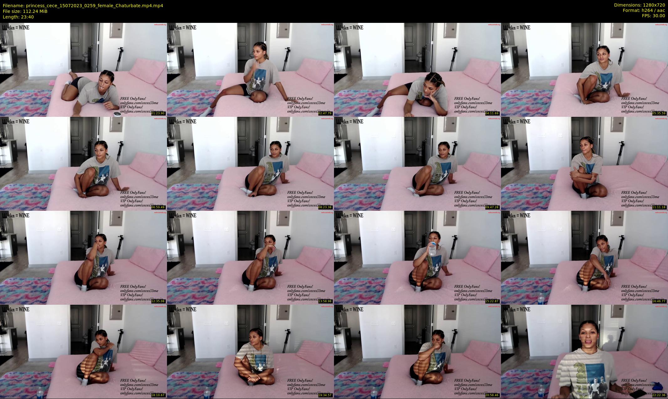 princess_cece — 24 minute Chaturbate female cam show recording, 720p, Jul 15, 2023