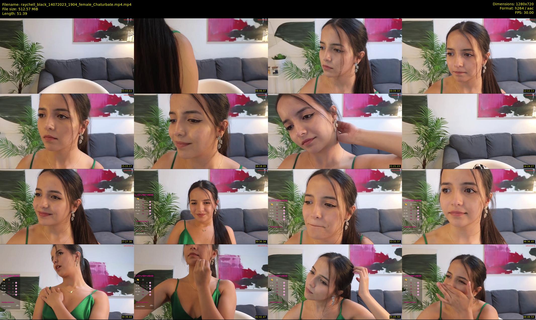 raychell_black — 52 minute Chaturbate female cam show recording, 720p, Jul 14, 2023