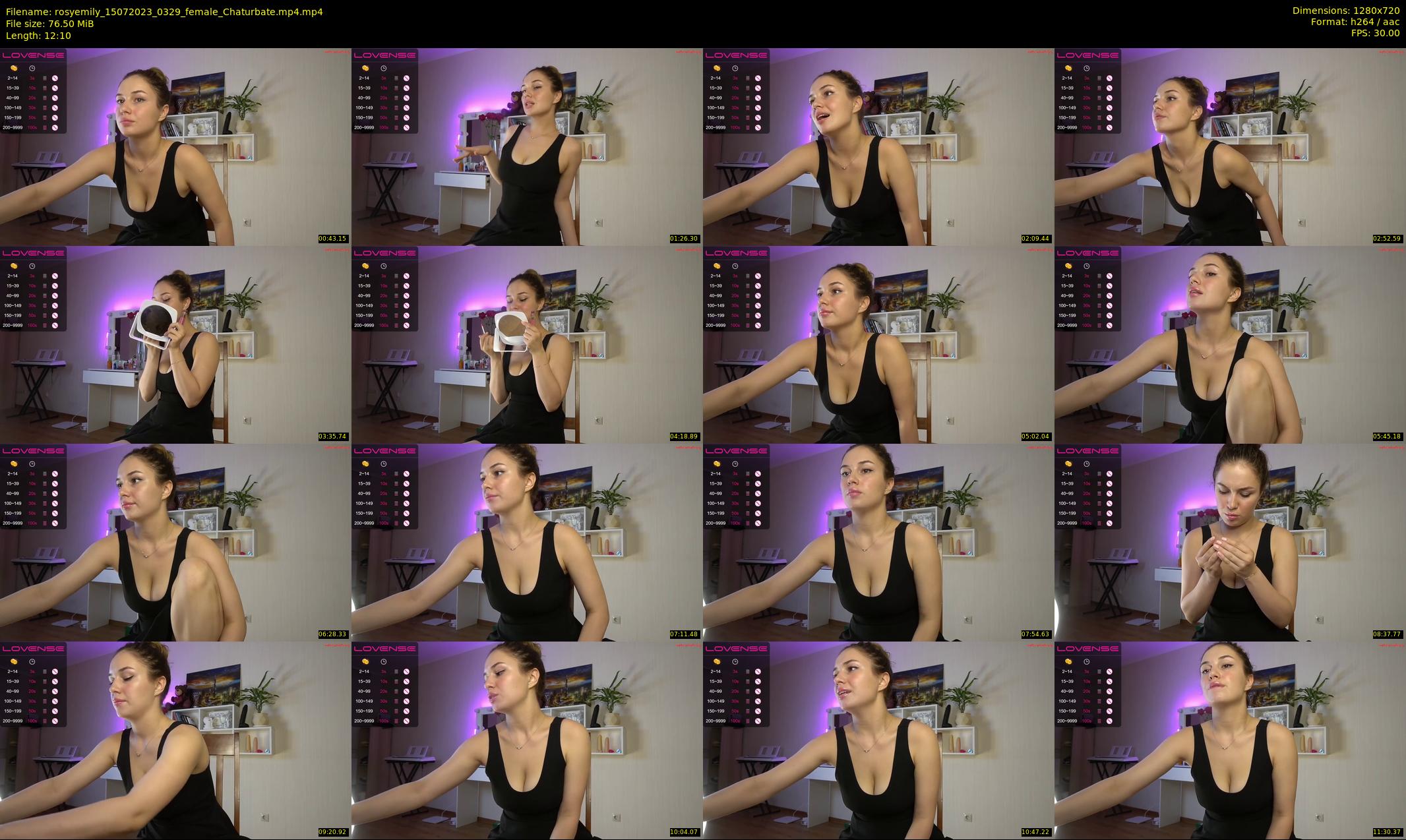 rosyemily — 13 minute Chaturbate female cam show recording, 720p, Jul 15, 2023