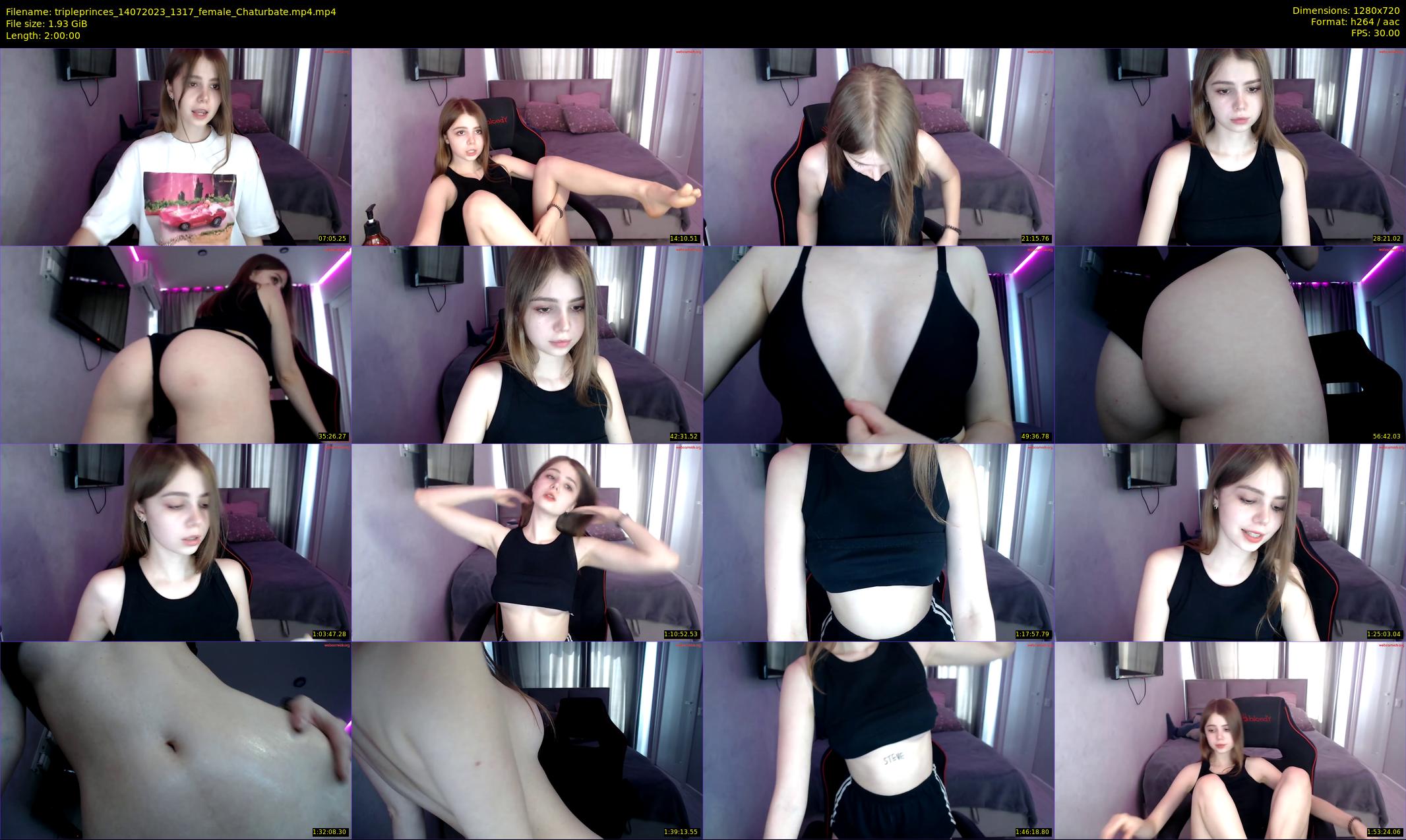 tripleprinces — 120 minute Chaturbate female cam show recording, 720p, Jul 14, 2023