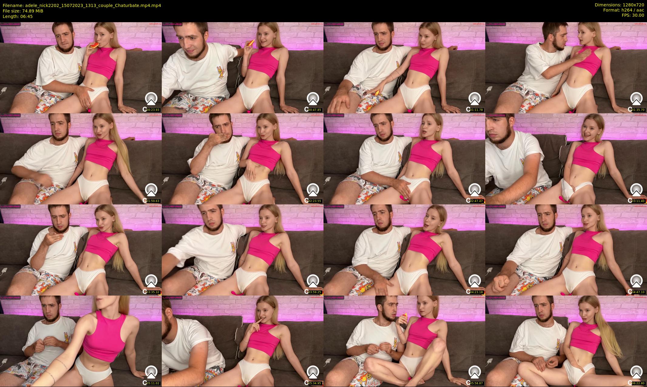 adele_nick2202 — 7 minute Chaturbate couple cam show recording, 720p, Jul 15, 2023