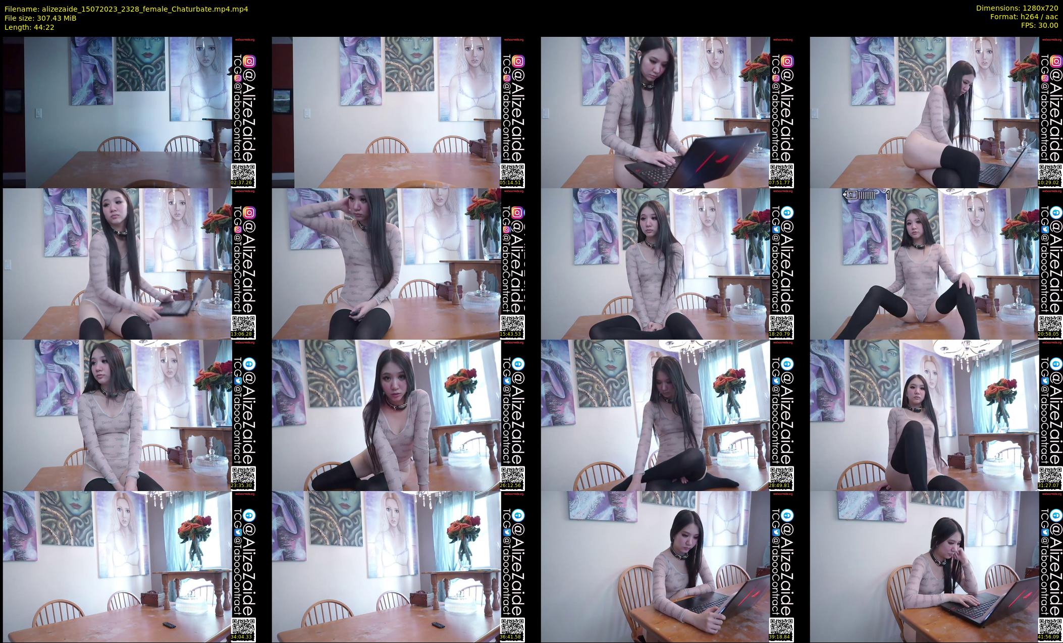 alizezaide — 45 minute Chaturbate female cam show recording, 720p, Jul 15, 2023