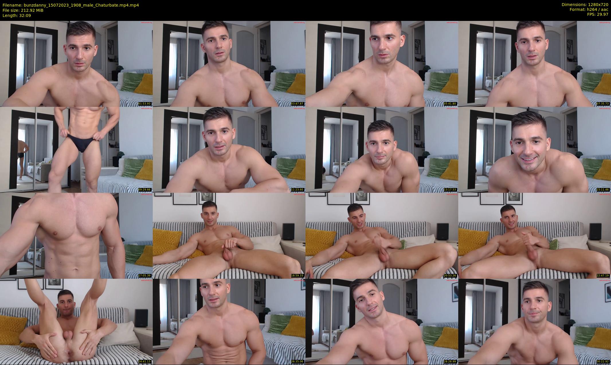 bunzdanny — 33 minute Chaturbate male cam show recording, 720p, Jul 15, 2023