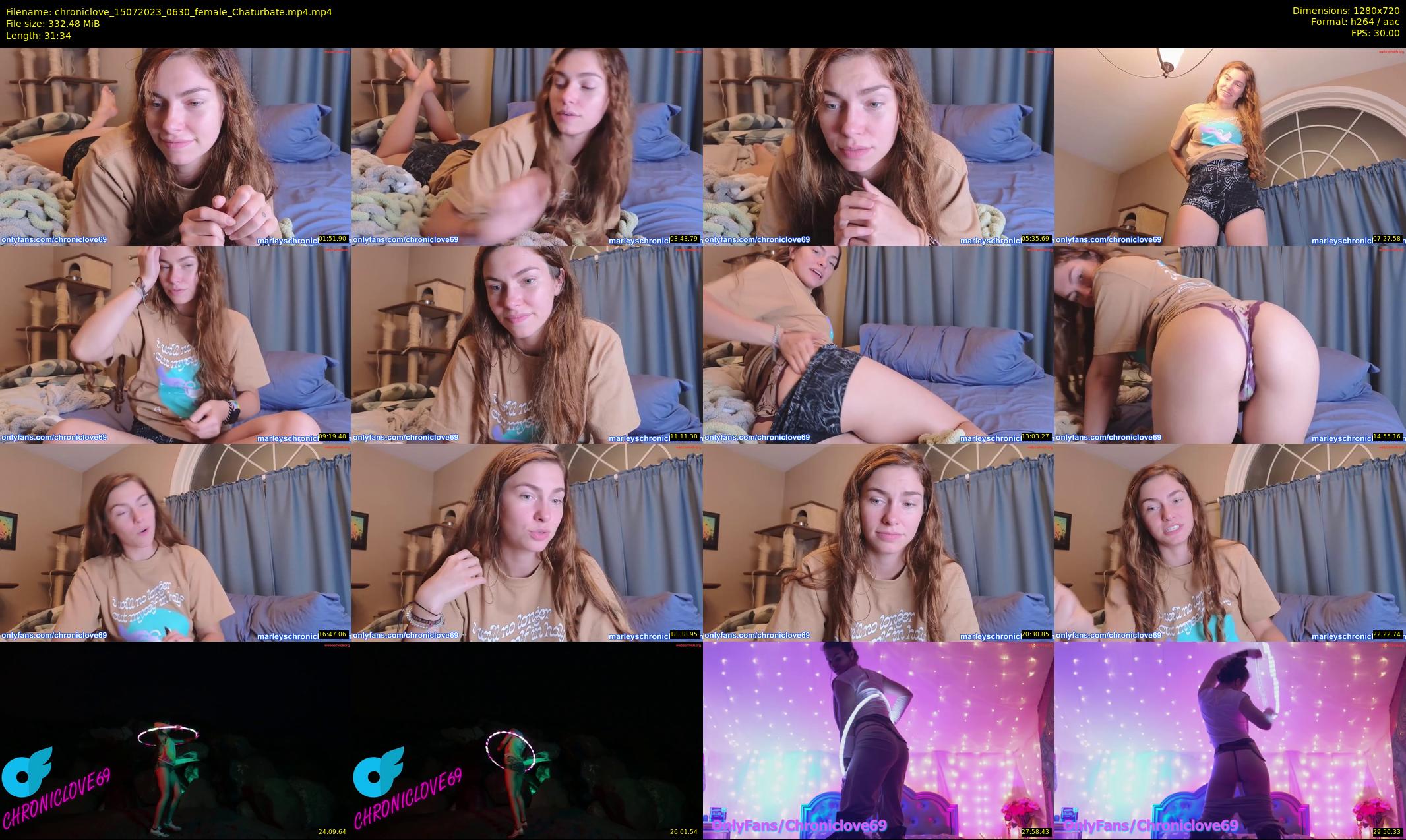 chroniclove — 32 minute Chaturbate female cam show recording, 720p, Jul 15, 2023