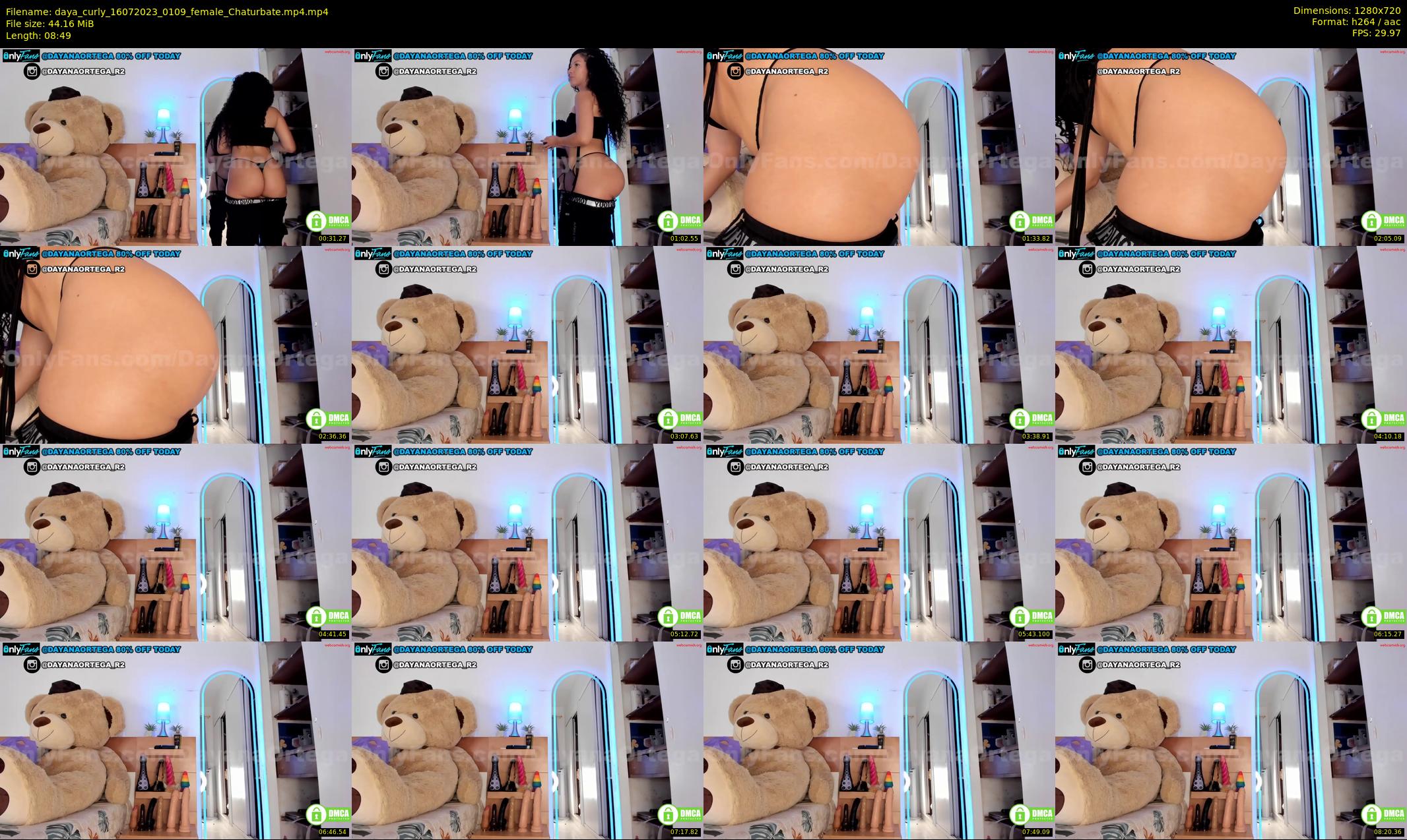 daya_curly — 9 minute Chaturbate female cam show recording, 720p, Jul 16, 2023
