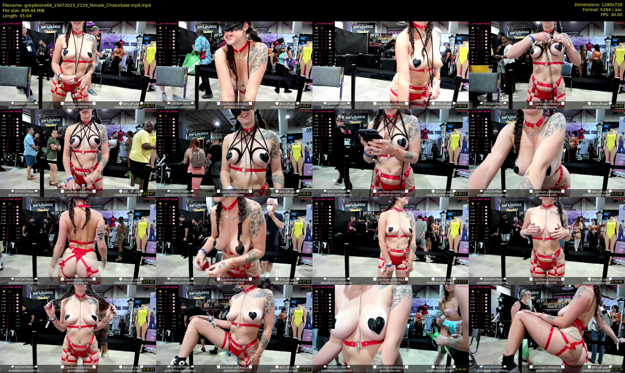 greydesire69 — 46 minute Chaturbate female cam show recording, 720p, Jul 15, 2023