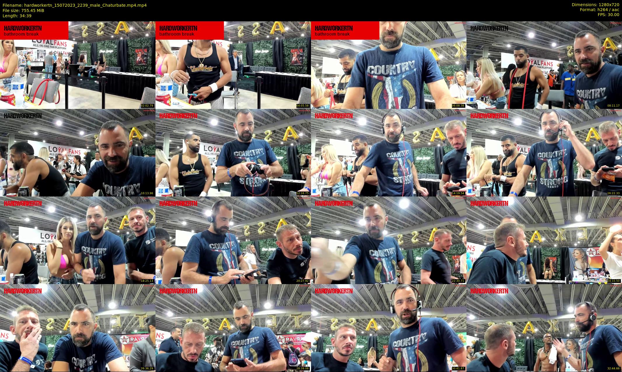 hardworkertn — 35 minute Chaturbate male cam show recording, 720p, Jul 15, 2023