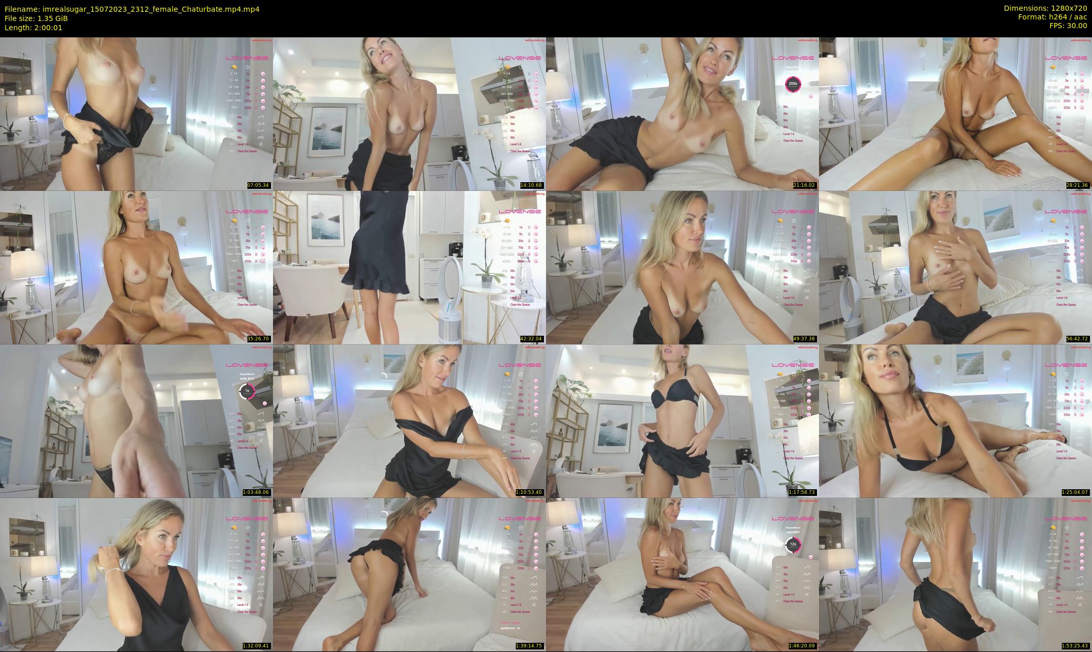 imrealsugar — 121 minute Chaturbate female cam show recording, 720p, Jul 15, 2023