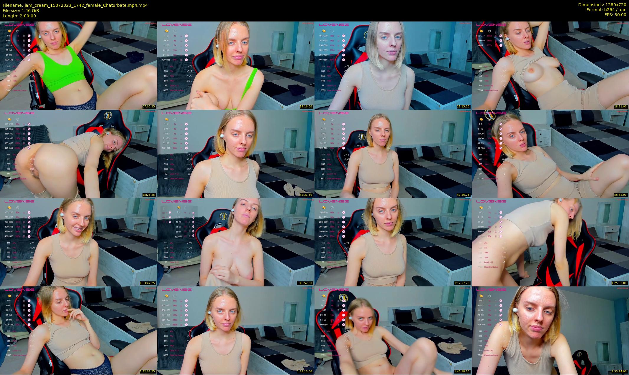 jam_cream — 120 minute Chaturbate female cam show recording, 720p, Jul 15, 2023