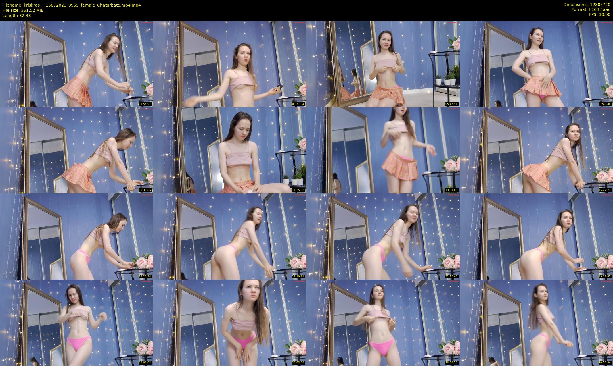 kriskras__ — 33 minute Chaturbate female cam show recording, 720p, Jul 15, 2023