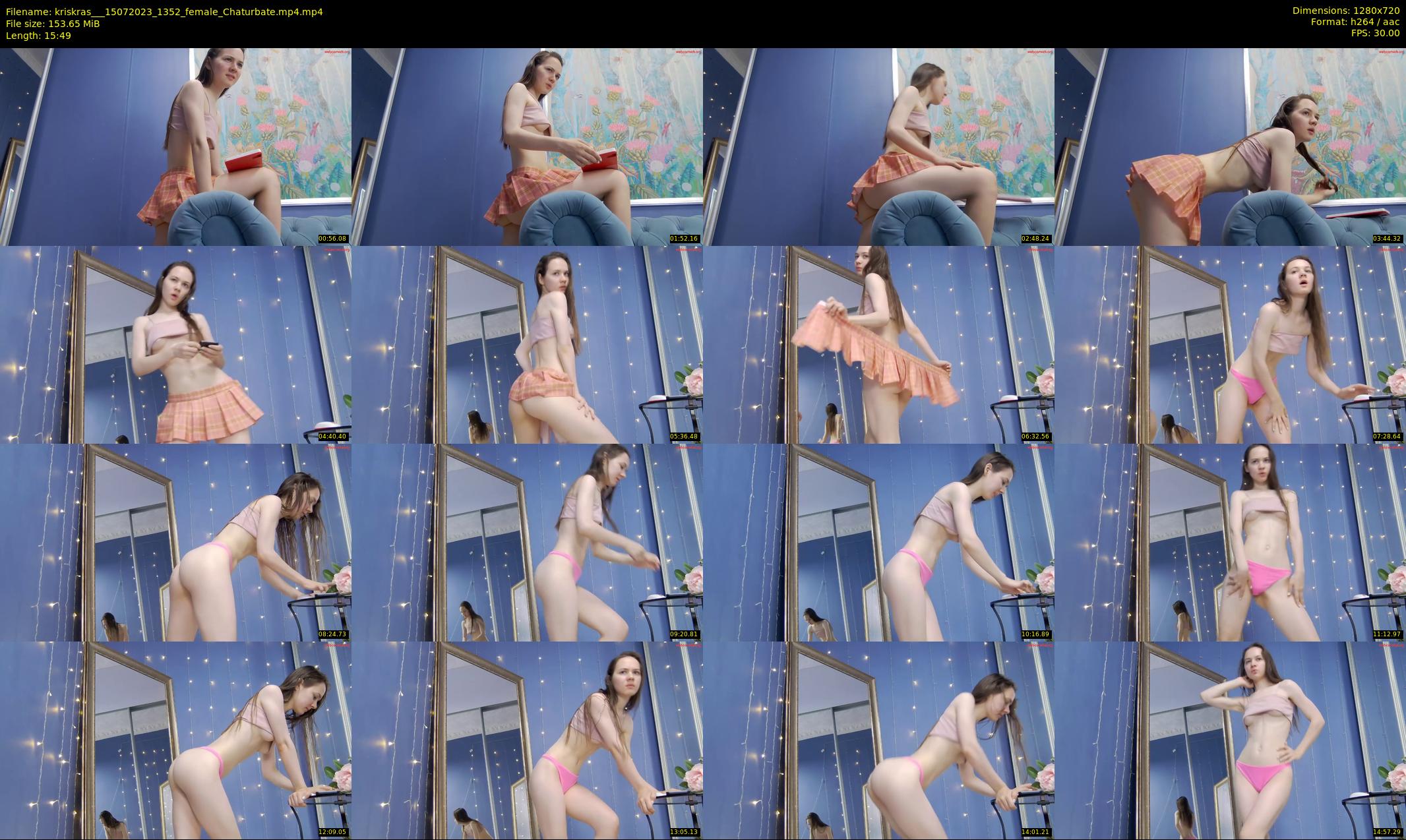 kriskras__ — 16 minute Chaturbate female cam show recording, 720p, Jul 15, 2023