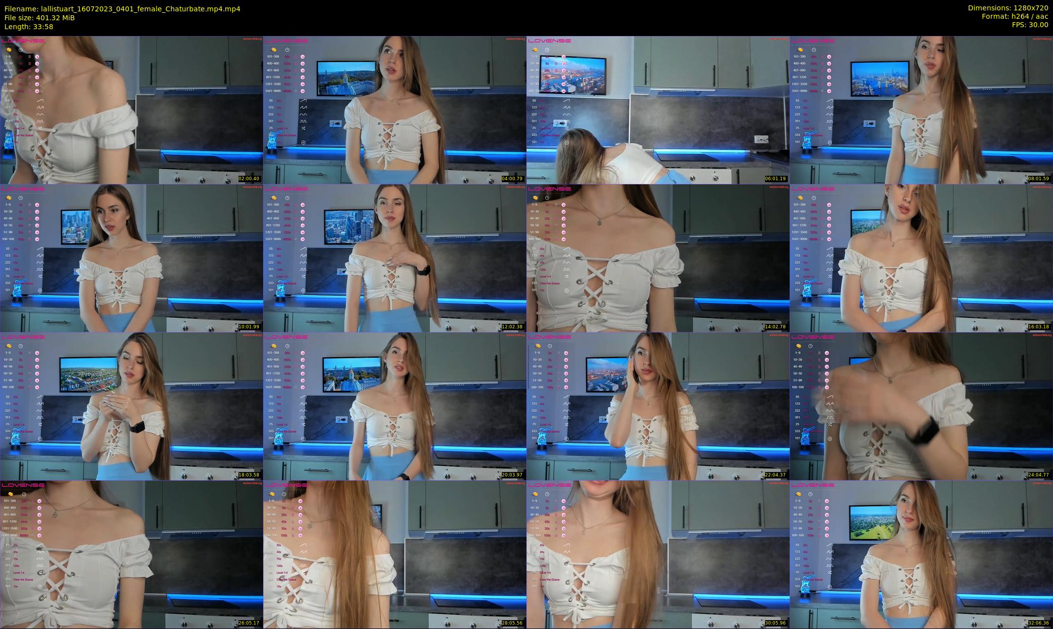 lallistuart — 34 minute Chaturbate female cam show recording, 720p, Jul 16, 2023