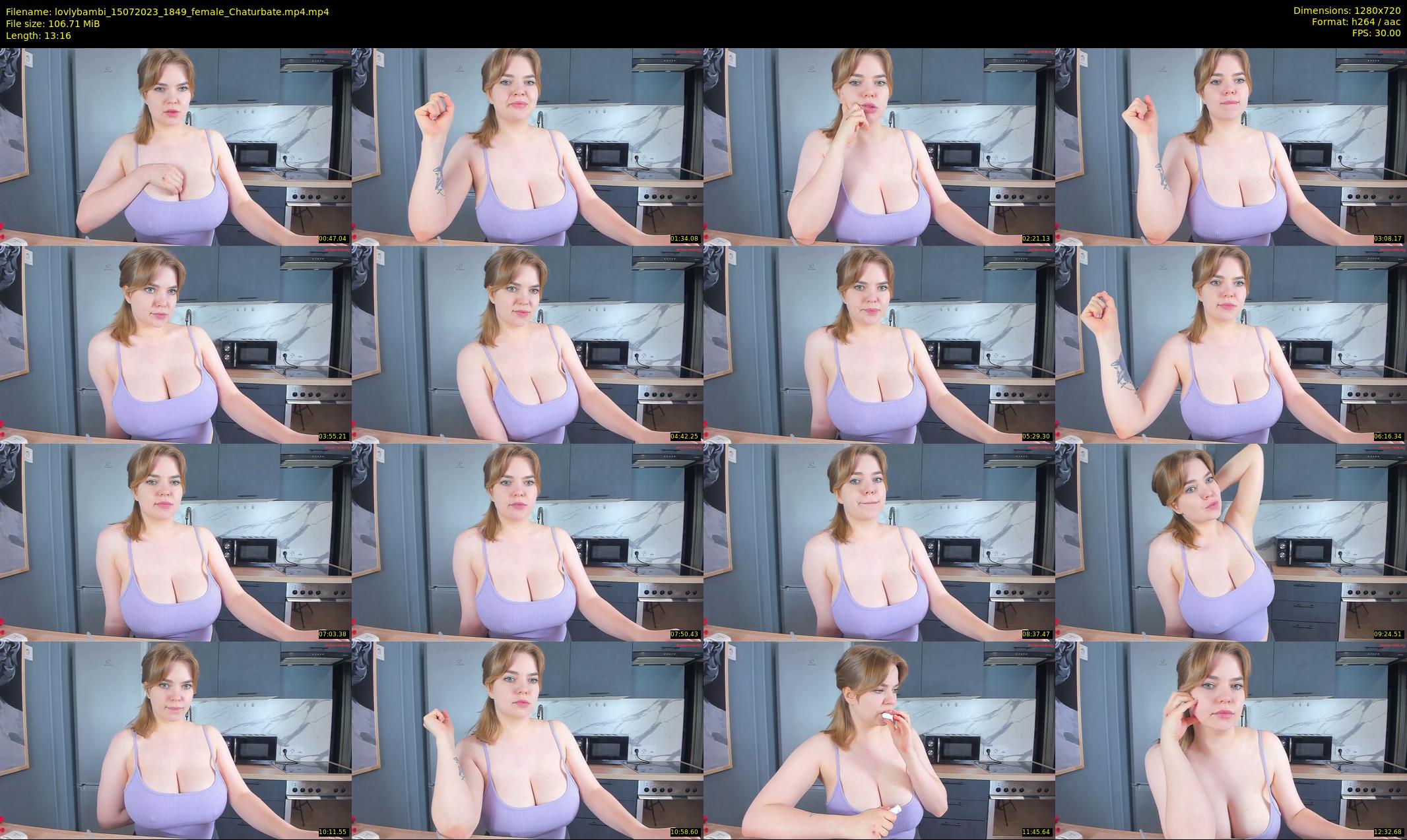 lovlybambi — 14 minute Chaturbate female cam show recording, 720p, Jul 15, 2023