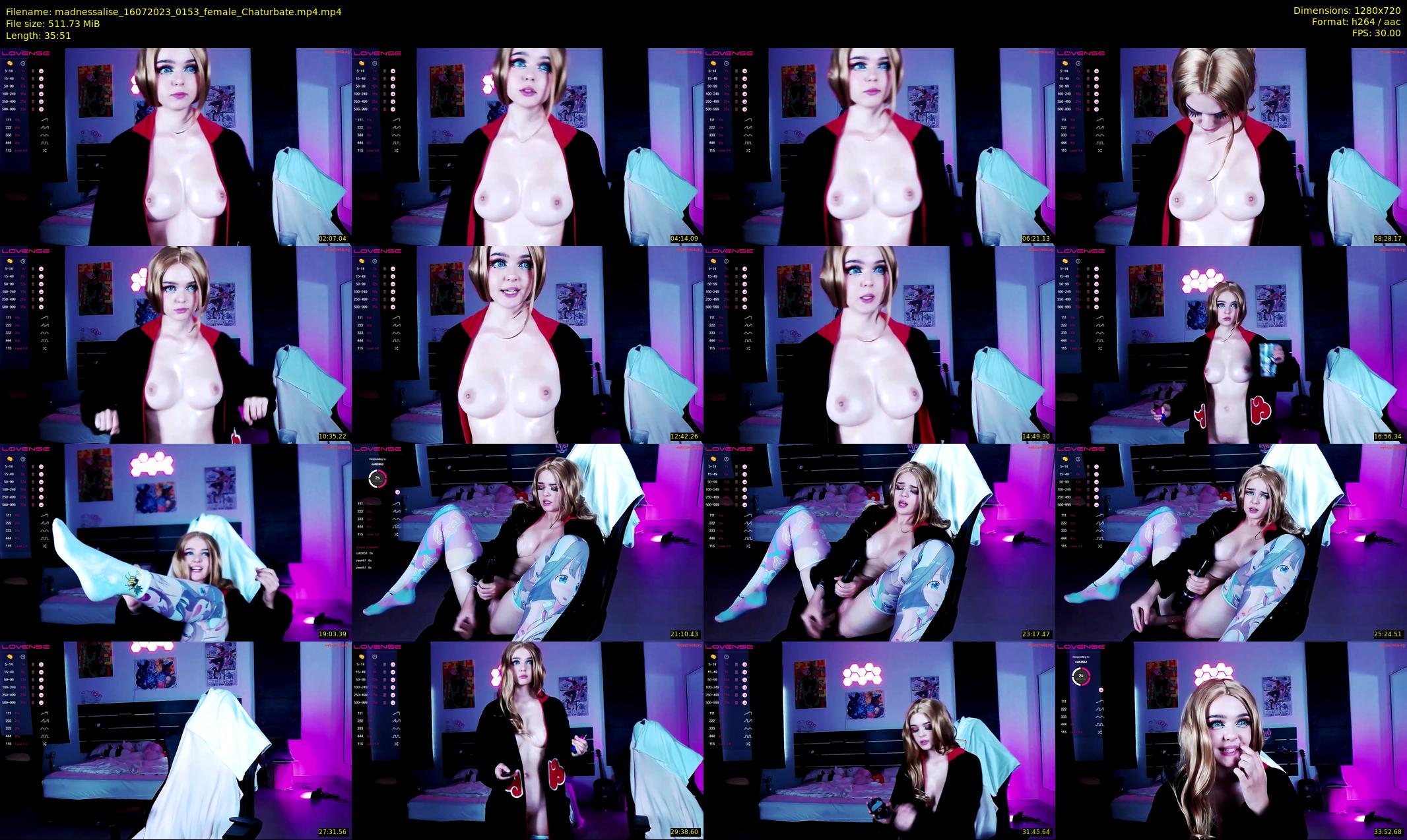 madnessalise — 36 minute Chaturbate female cam show recording, 720p, Jul 16, 2023