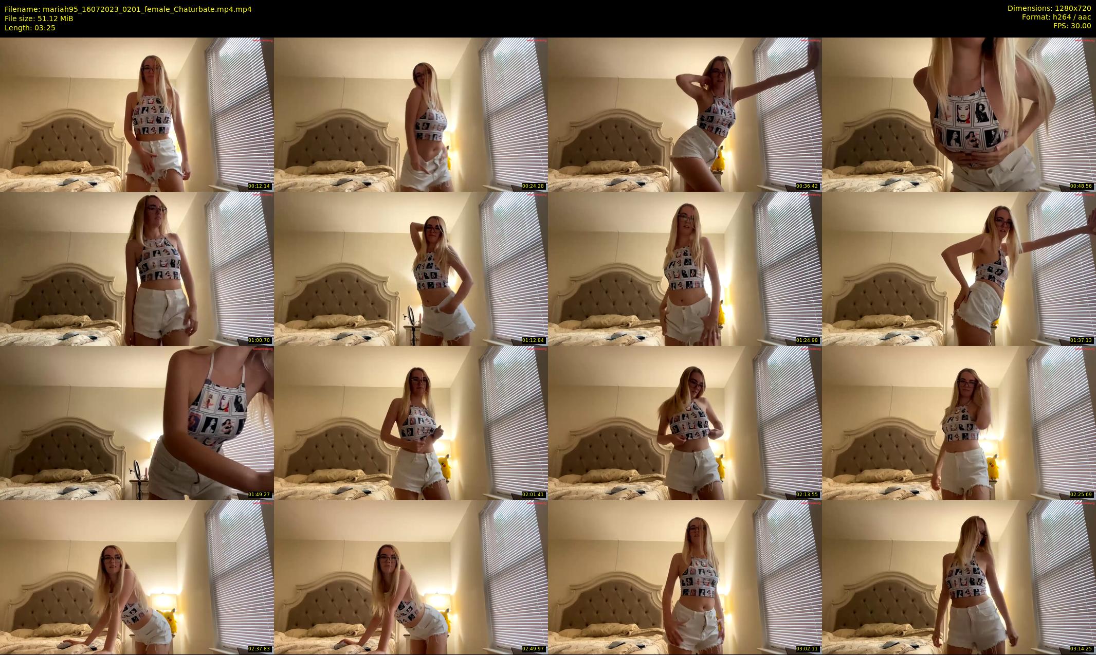 mariah95 — 4 minute Chaturbate female cam show recording, 720p, Jul 16, 2023