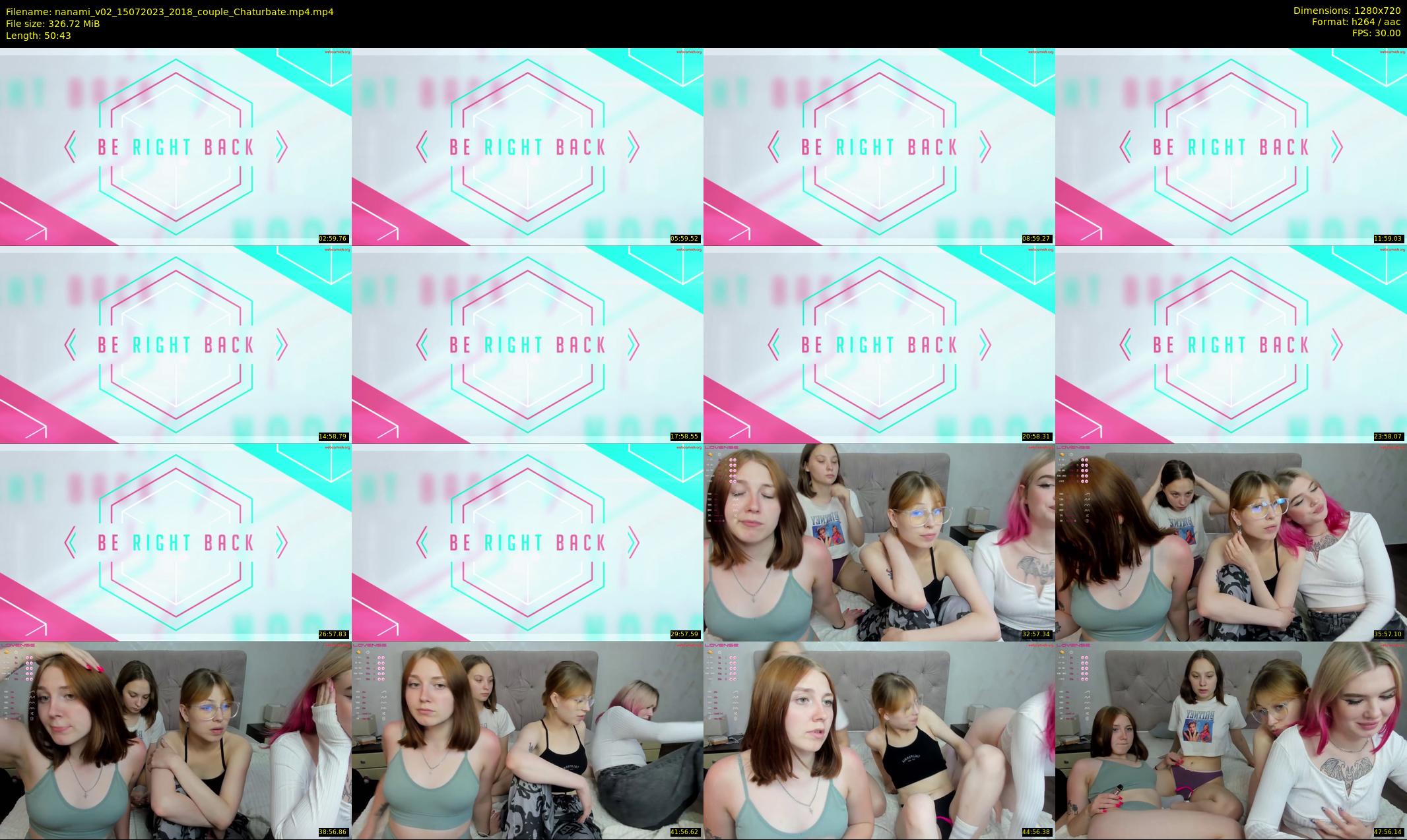 nanami_v02 — 51 minute Chaturbate couple cam show recording, 720p, Jul 15, 2023