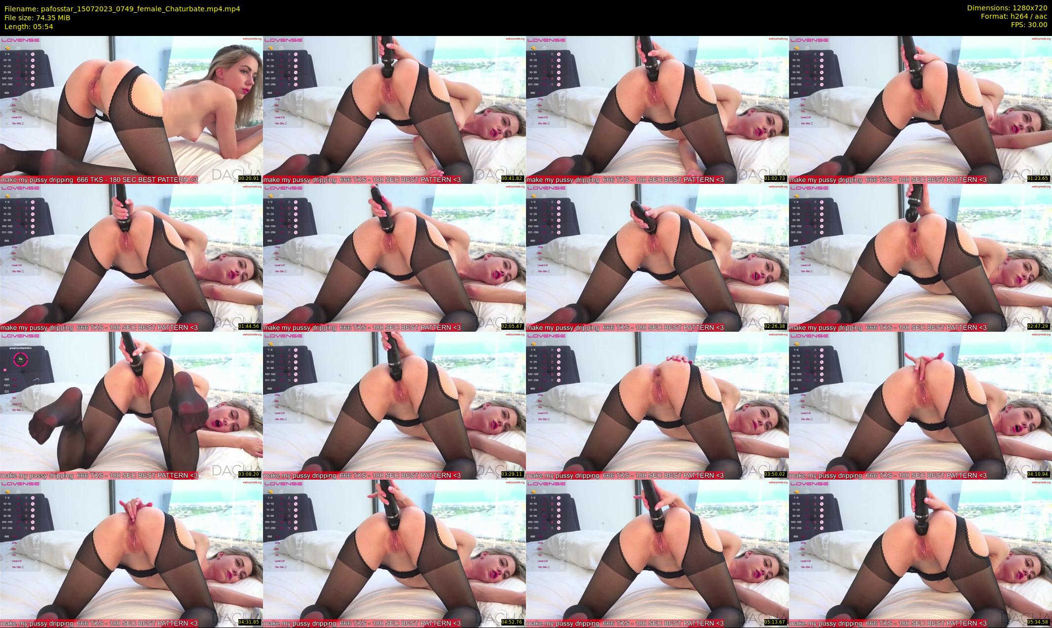 pafosstar — 6 minute Chaturbate female cam show recording, 720p, Jul 15, 2023
