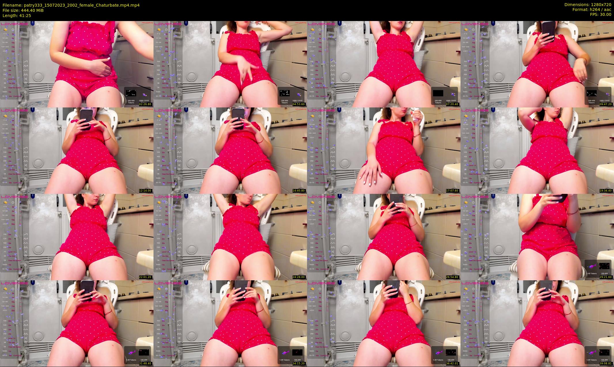 patry333 — 42 minute Chaturbate female cam show recording, 720p, Jul 15, 2023