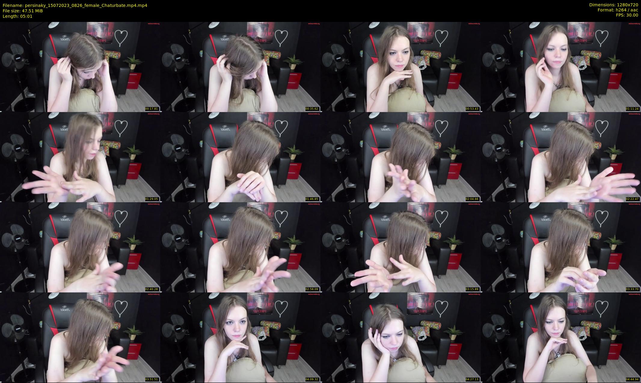 persinaky — 6 minute Chaturbate female cam show recording, 720p, Jul 15, 2023