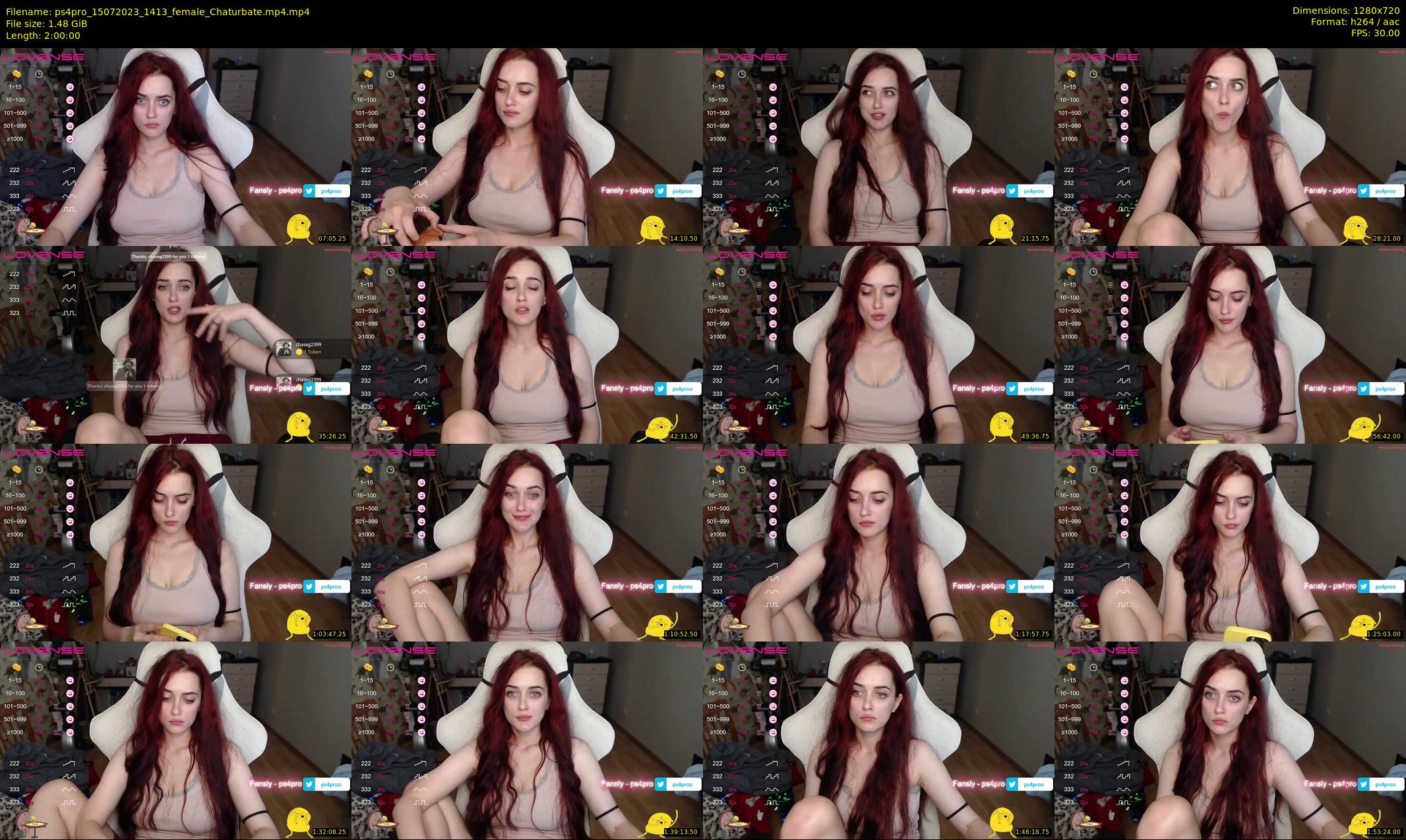ps4pro — 120 minute Chaturbate female cam show recording, 720p, Jul 15, 2023